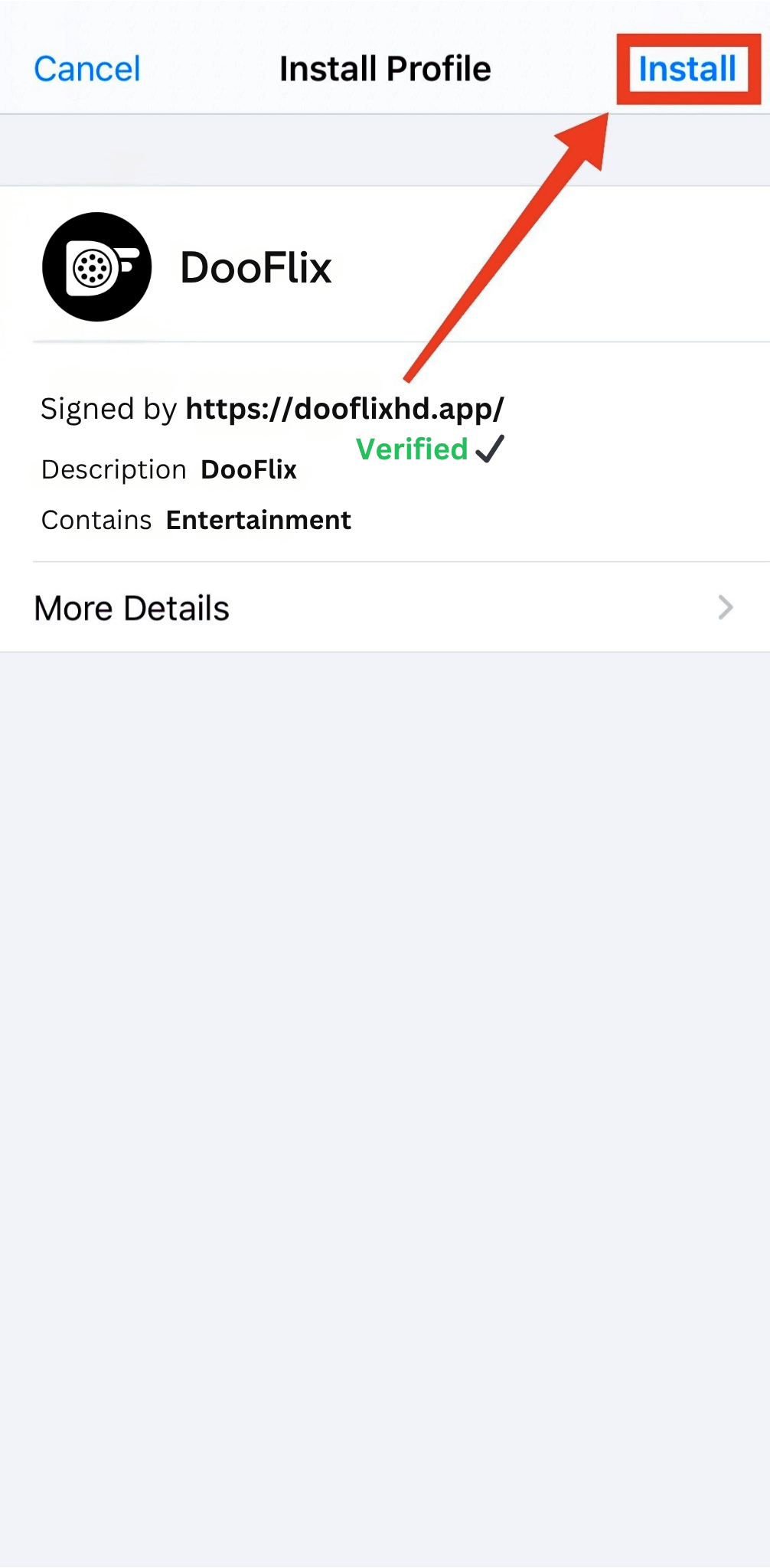 Begin Installation Process